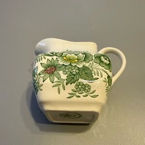 Enoch Wedgwood Tunstall Kent Green creamer. England